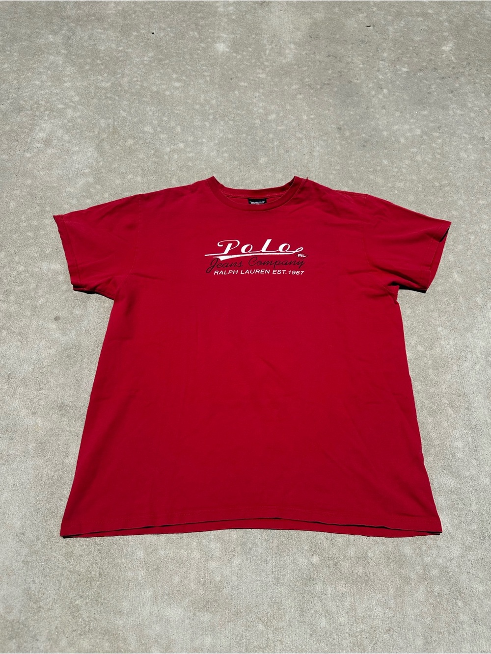 Polo by Ralph Lauren Bright Red Script Logo Short Sleeve Tee